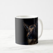 Beautiful Black and Tan German Shepherd Kaffeetasse (VorderseiteRechts)