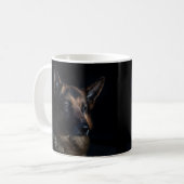 Beautiful Black and Tan German Shepherd Kaffeetasse (Vorderseite Links)