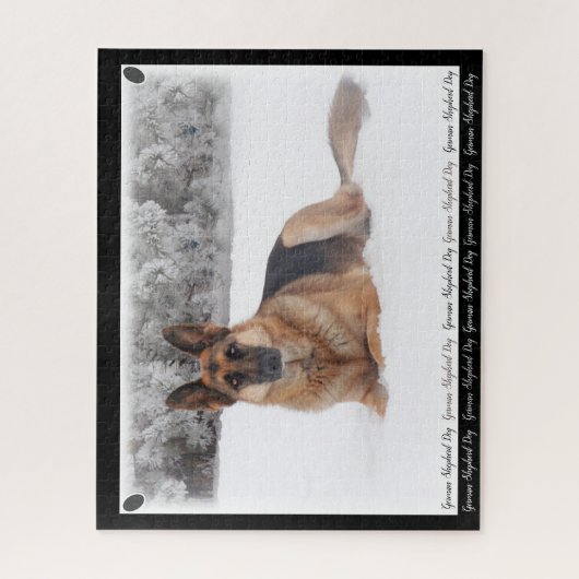 Beautiful Black and Tan German Shepherd Puzzle (Vertikal)