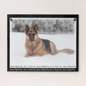 Beautiful Black and Tan German Shepherd Puzzle (Horizontal)