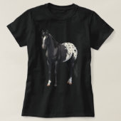 Beautiful Black Blanket Appaloosa Horse Lover Gift T-Shirt (Design vorne)