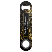 Beautiful Black Bridesmaid Gastgeschenk Hochzeit B Speed Flaschenöffner (Rückseite)