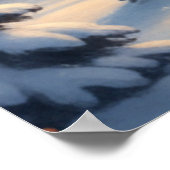 Beautiful Black Cat Sitting In The Clouds Poster (Ecke)