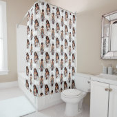Beautiful Black Girl Angels Pattern Design  Duschvorhang (Beispiel)