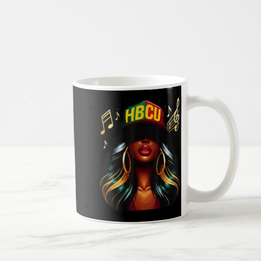 Beautiful Black Girl Hbcu  Kaffeetasse (Rechts)