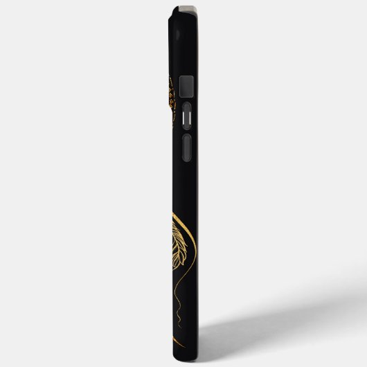 Beautiful Black Gold Traum Catcher Mandala Case-Mate iPhone Hülle (Rückseite / Links)