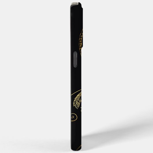 Beautiful Black Gold Traum Catcher Mandala Case-Mate iPhone Hülle (Rückseite / Rechts)