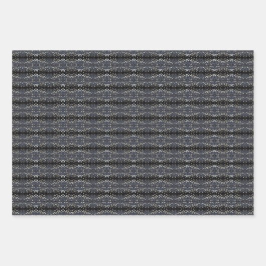 Beautiful Black Lace Tree Bark Patterned Geschenkpapier Set (Vorderseite 2)