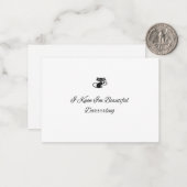 Beautiful Black Mitteilungskarte (Vorderseite/Rückseite Beispiel)