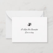 Beautiful Black Mitteilungskarte (Rückseite)