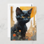 Beautiful Black Postkarte (Vorne/Hinten)