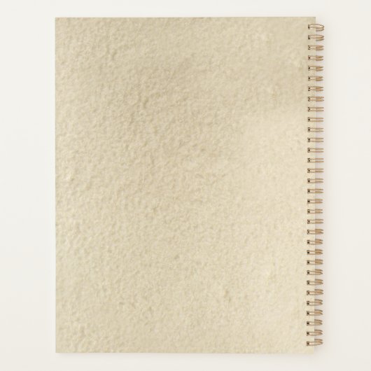 Beautiful Black & White Patterns Custom Name Planer (Rückseite)