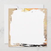 Beautiful Black Woman Praying Abstract Art Karte (Rückseite)