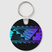 Beautiful Blessings - Teal/Purple -  Schlüsselanhänger (Vorderseite)