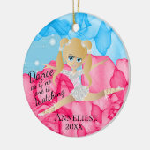 Beautiful Blonde Dancing Ballerina Keramik Ornament (Links)