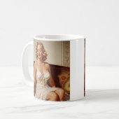 Beautiful blonde pin-up 50's art kaffeetasse (Vorderseite Links)