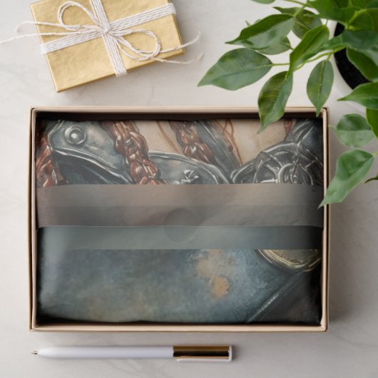 Beautiful Bloody Pirate Woman Anne Bonny Seidenpapier (Geschenk)