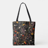 Beautiful blooming meadow flowers pattern tasche (Rückseite)