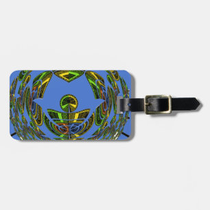 Beautiful Blue African Traditional Ethnic Vector Gepäckanhänger