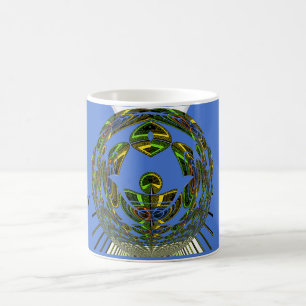 Beautiful Blue African Traditional Ethnic Vector Kaffeetasse