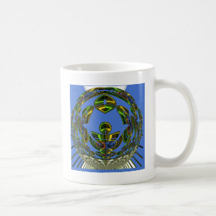 Beautiful Blue African Traditional Ethnic Vector Kaffeetasse