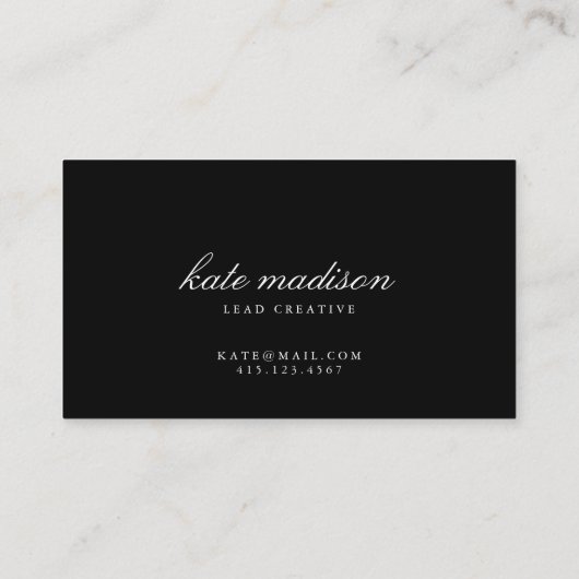 Beautiful Blue Agate + Imitate Gold Glitzer Visitenkarte (Rückseite)