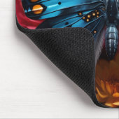 Beautiful Blue and Yellow Butterfly on Flowers  Mousepad (Ecke)