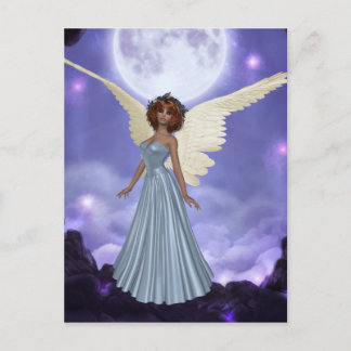 Beautiful Blue Angel Postcard Postkarte