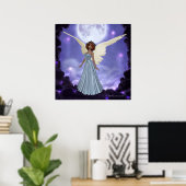 Beautiful Blue Angel Print Poster (Heimbüro)