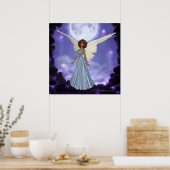 Beautiful Blue Angel Print Poster (Küche)