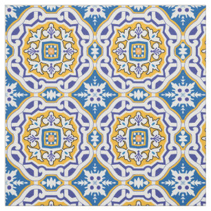 💙 Beautiful blue Azulejos 004, XXL Kachelgröß Stoff