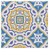 💙 Beautiful blue Azulejos 004, XXL Kachelgröße Stoff (Nahaufnahme)