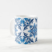 💙 Beautiful blue Azulejos II XXL tiles Coffee Tas Kaffeetasse (Vorderseite Links)