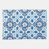 💙 Beautiful blue Azulejos III  Geschirrtuch (Horizontal)
