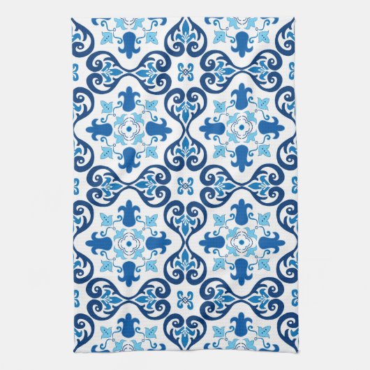 💙 Beautiful blue Azulejos III  Geschirrtuch (Vertikal)