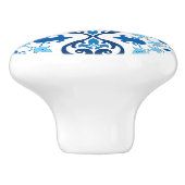 💙 Beautiful blue Azulejos III Keramikknauf (Seitenansicht)