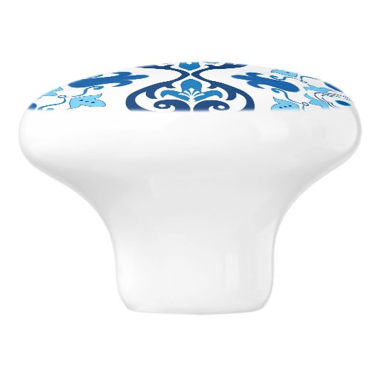 💙 Beautiful blue Azulejos III Keramikknauf (Seitenansicht)