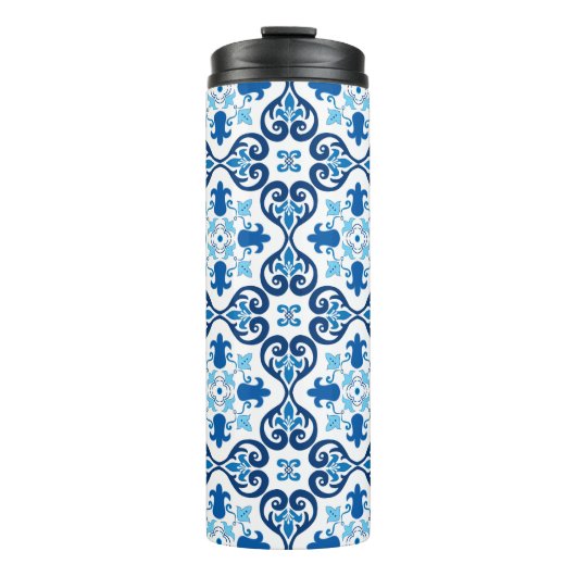 💙 Beautiful blue Azulejos III Thermosbecher (Vorderseite)