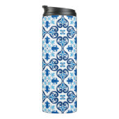 💙 Beautiful blue Azulejos III Thermosbecher (Nach rechts gedreht)