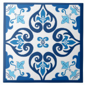 💙 Beautiful blue Azulejos III XXL muster Cerami Fliese (Vorderseite)