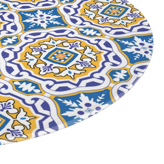 💙 Beautiful blue Azulejos IV Schneidebrett (Ecke)