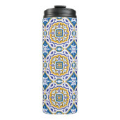 💙 Beautiful blue Azulejos IV Thermosbecher (Vorderseite)