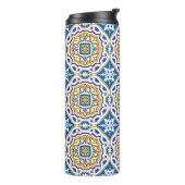 💙 Beautiful blue Azulejos IV Thermosbecher (Nach links gedreht)