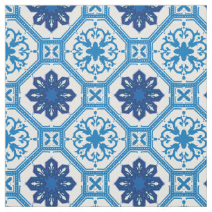 💙 Beautiful blue Azulejos, XXL Kachelgröße Stoff
