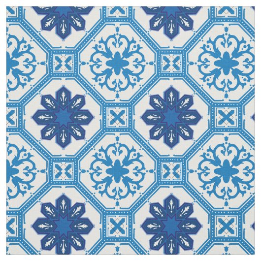 💙 Beautiful blue Azulejos, XXL Kachelgröße Stoff (Muster)