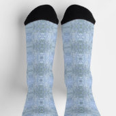 Beautiful Blue Beech Tree Bark Patterned Socken (Oben)