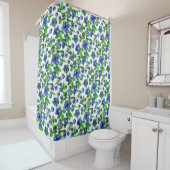 Beautiful Blue Berries Pattern Duschvorhang (Beispiel)