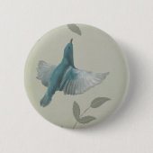 Beautiful Blue Bird Button (Vorderseite)