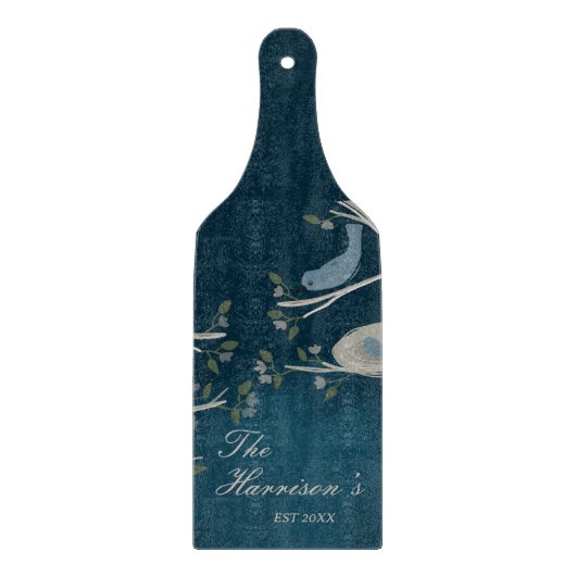 Beautiful Blue Bird Custom Schneidebrett (Vorderseite)