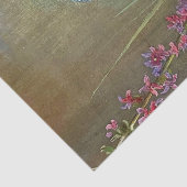 Beautiful Blue Bird Kingfisher Wasserfarbenmalerei Seidenpapier (Detail)